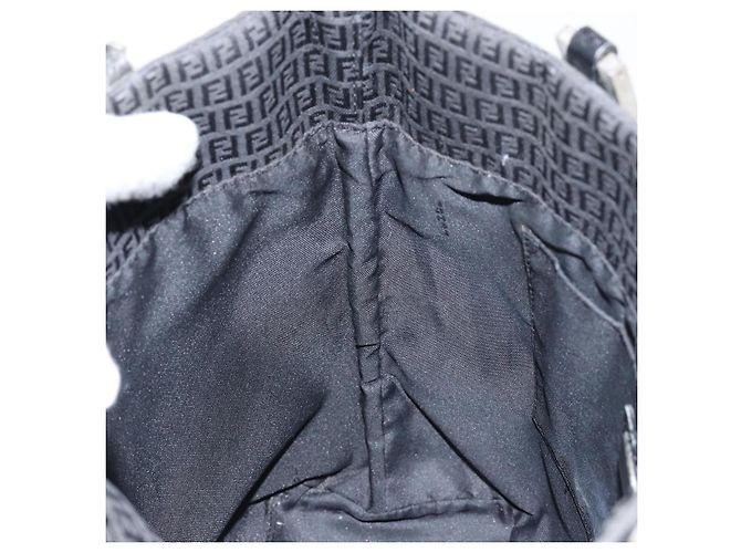 Fendi Borsa a mano in tela Zucchino nera Auth ep10842 Nero - vista 20