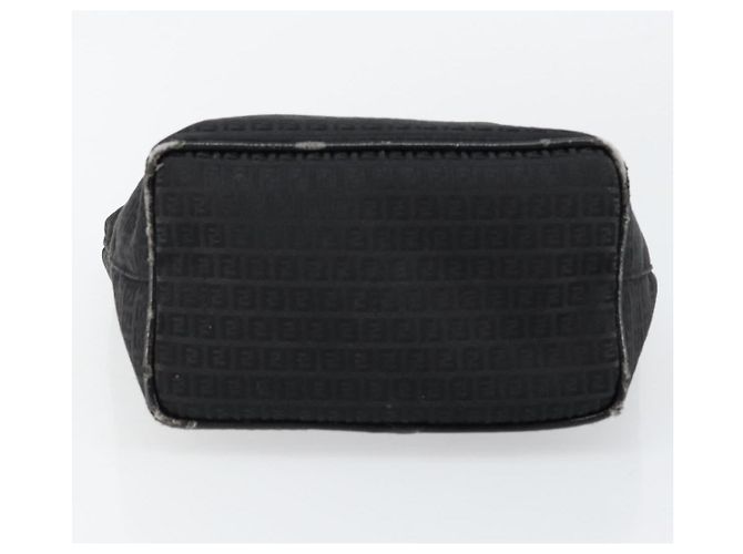 Fendi Borsa a mano in tela Zucchino nera Auth ep10842 Nero - vista 5