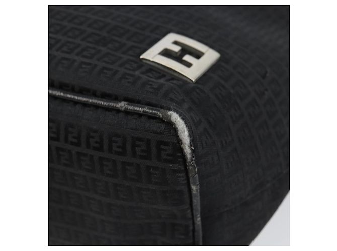 Fendi Borsa a mano in tela Zucchino nera Auth ep10842 Nero - vista 9