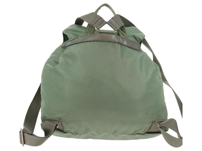 Mochila PRADA de nylon verde plata auténtica 143502 - vista 2