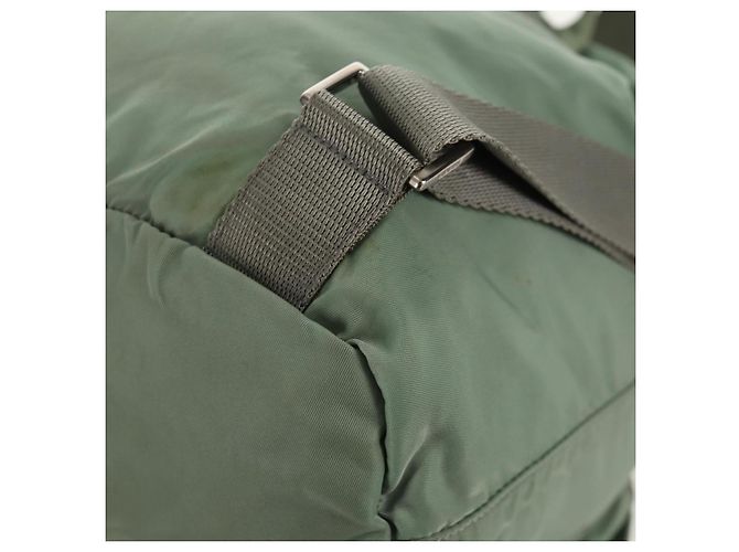 Mochila PRADA de nylon verde plata auténtica 143502 - vista 21