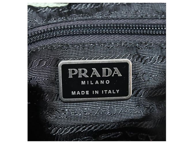 Mochila PRADA de nylon verde plata auténtica 143502 - vista 29