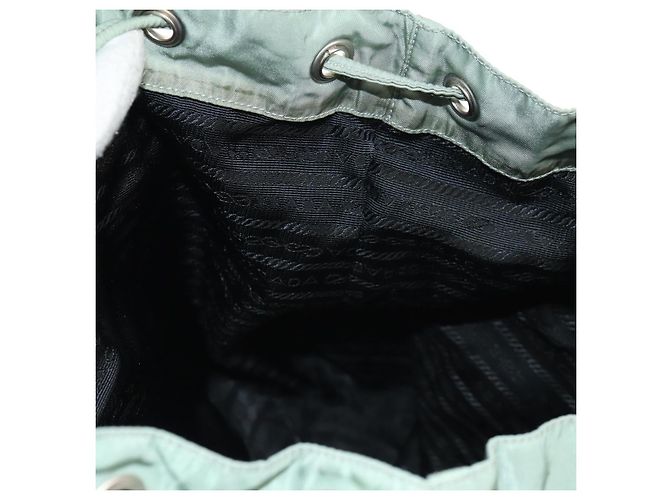 Mochila PRADA de nylon verde plata auténtica 143502 - vista 31