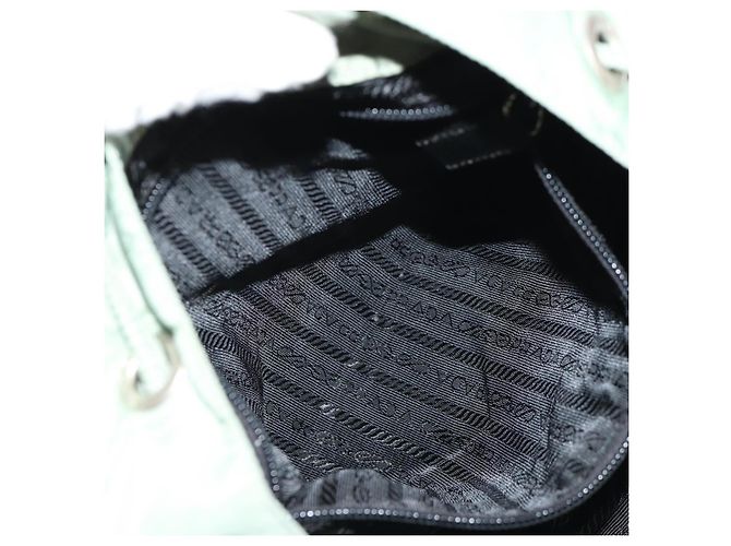 Mochila PRADA de nylon verde plata auténtica 143502 - vista 33