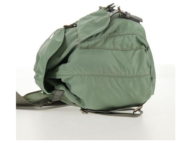 Mochila PRADA de nylon verde plata auténtica 143502 - vista 4