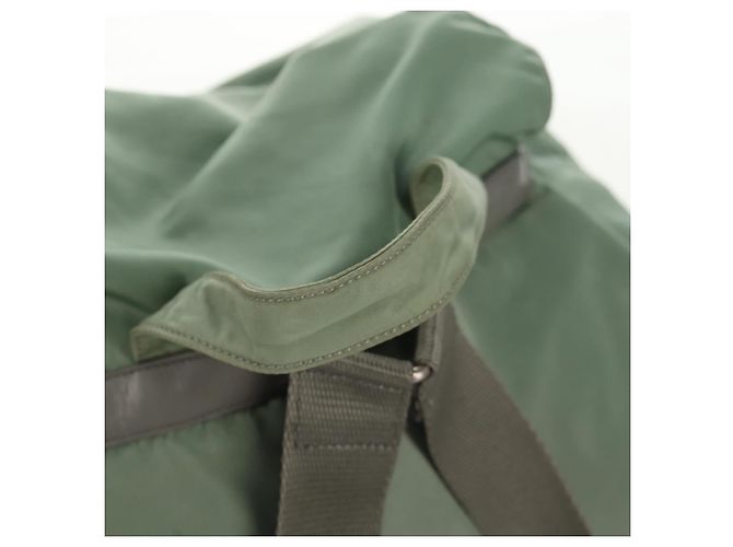 Mochila PRADA de nylon verde plata auténtica 143502 - vista 8