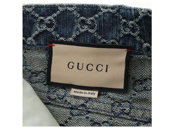 GUCCI GG Jacquard Rock Denim Hellblau 678789 Auth 144315 - Ansicht 13