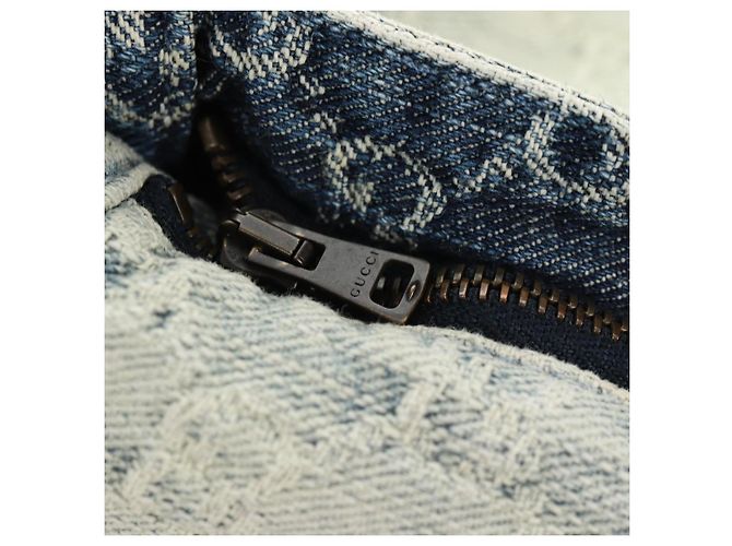 GUCCI GG Jacquard Rock Denim Hellblau 678789 Auth 144315 - Ansicht 9