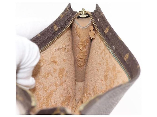 Bucket LOUIS VUITTON Monogramma Secchiello GM Pochette Accessorio LV Auth 145784 - vista 11