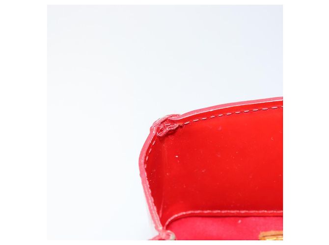 LOUIS VUITTON Monogram Vernis Reade PM Borsa a Mano Rossa M91088 LV Auth 145683 Rosso - vista 19