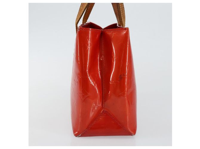 LOUIS VUITTON Monogram Vernis Reade PM Borsa a Mano Rossa M91088 LV Auth 145683 Rosso - vista 3
