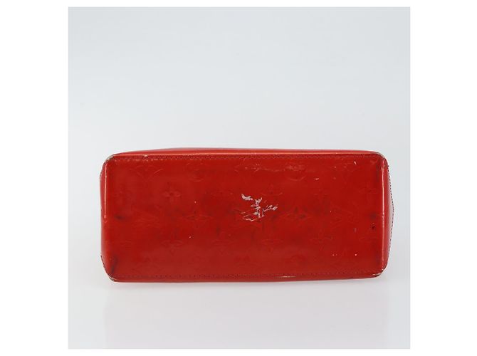 LOUIS VUITTON Monogram Vernis Reade PM Borsa a Mano Rossa M91088 LV Auth 145683 Rosso - vista 5