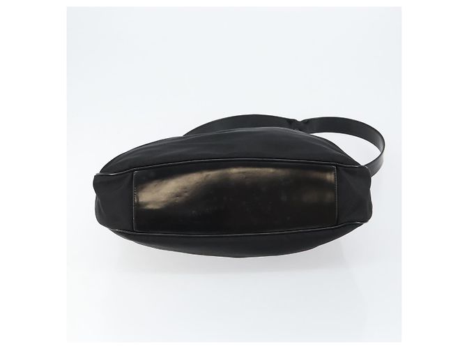 Borsa a mano in nylon Gucci Bamboo 2 in 1 Nero Argento 001 2404 1577 Auth gh771 - vista 11