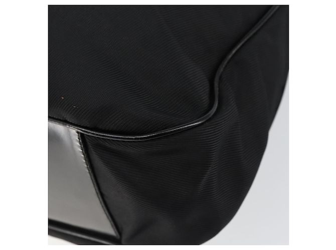 Borsa a mano in nylon Gucci Bamboo 2 in 1 Nero Argento 001 2404 1577 Auth gh771 - vista 12