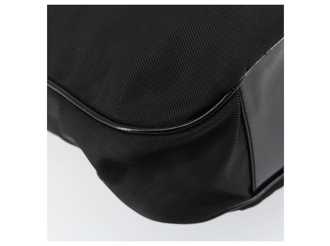 Borsa a mano in nylon Gucci Bamboo 2 in 1 Nero Argento 001 2404 1577 Auth gh771 - vista 15