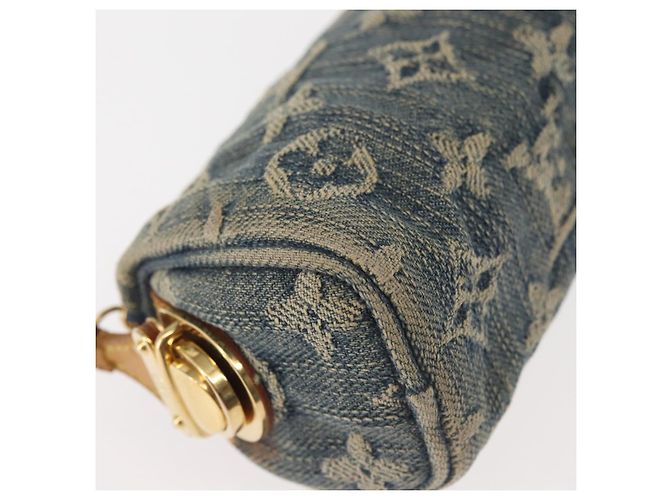 LOUIS VUITTON Pochette Speedy GM in Denim Monogram Blu M95081 LV Auth 145538 - vista 14