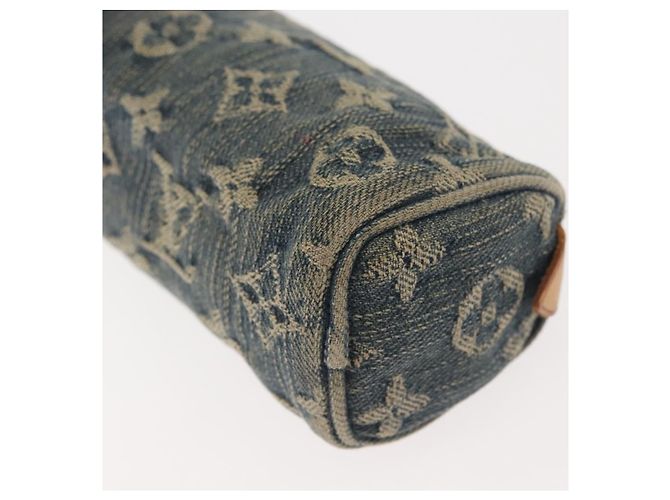 LOUIS VUITTON Pochette Speedy GM in Denim Monogram Blu M95081 LV Auth 145538 - vista 15