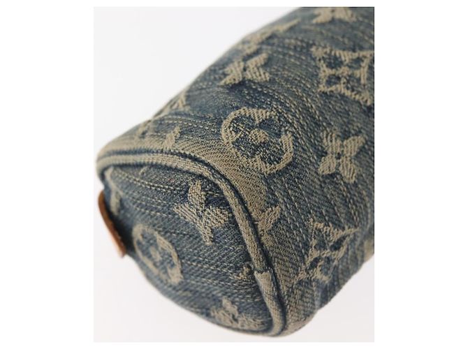 LOUIS VUITTON Pochette Speedy GM in Denim Monogram Blu M95081 LV Auth 145538 - vista 16