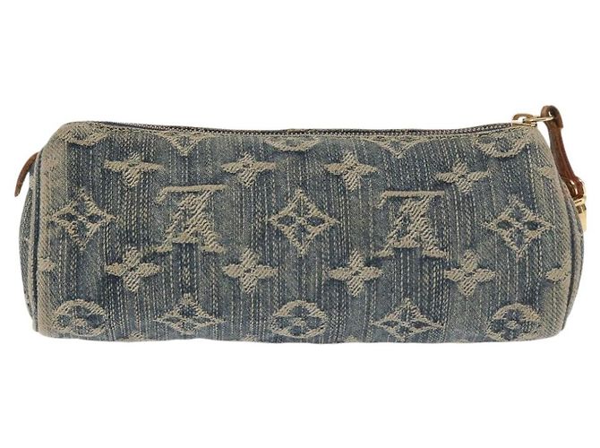 LOUIS VUITTON Pochette Speedy GM in Denim Monogram Blu M95081 LV Auth 145538 - vista 2