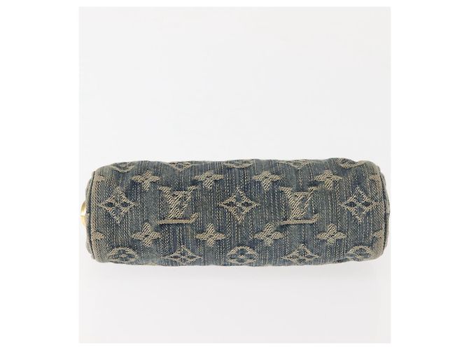 LOUIS VUITTON Pochette Speedy GM in Denim Monogram Blu M95081 LV Auth 145538 - vista 6