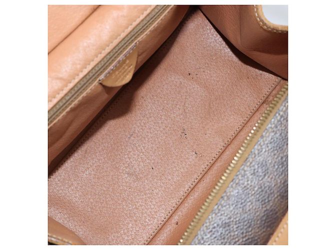 Céline Borsa a mano in tela Macadam CELINE marrone oro Auth ti3457 D'oro - vista 11