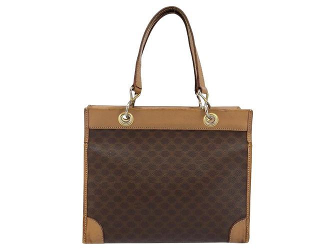 Céline Borsa a mano in tela Macadam CELINE marrone oro Auth ti3457 D'oro - vista 13