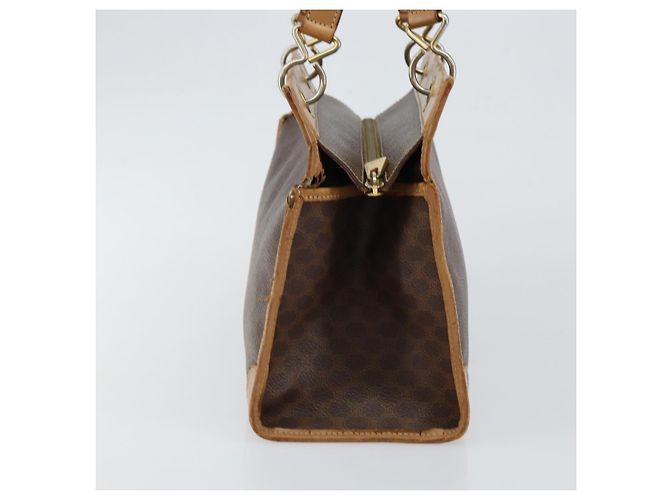 Céline Borsa a mano in tela Macadam CELINE marrone oro Auth ti3457 D'oro - vista 3