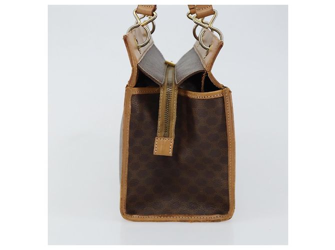 Céline Borsa a mano in tela Macadam CELINE marrone oro Auth ti3457 D'oro - vista 4