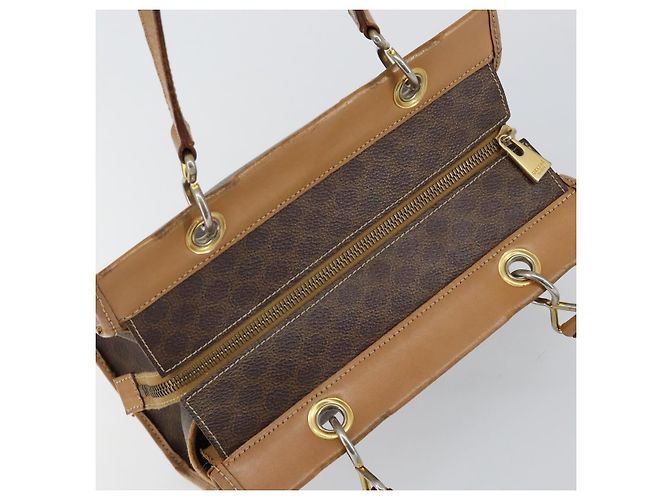 Céline Borsa a mano in tela Macadam CELINE marrone oro Auth ti3457 D'oro - vista 6