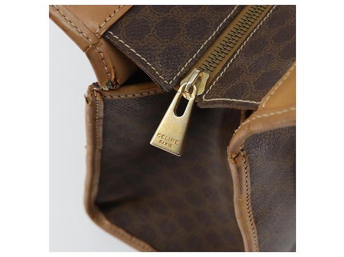 Céline Borsa a mano in tela Macadam CELINE marrone oro Auth ti3457 D'oro - vista 9
