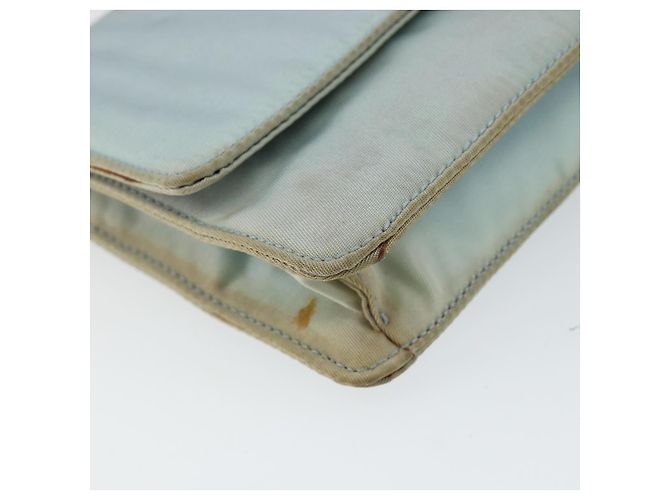 PRADA Sac à bandoulière en nylon bleu clair or Auth 143505 Doré - vue 15