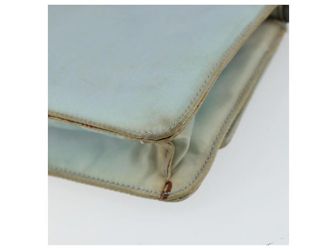 PRADA Sac à bandoulière en nylon bleu clair or Auth 143505 Doré - vue 16