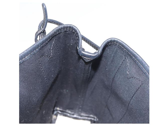 Borsa Cabas XS BALENCIAGA in tela e pelle blu navy, bianco, nero e argento 390346 Auth gh775 - vista 21