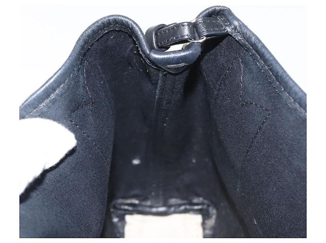 Borsa Cabas XS BALENCIAGA in tela e pelle blu navy, bianco, nero e argento 390346 Auth gh775 - vista 22