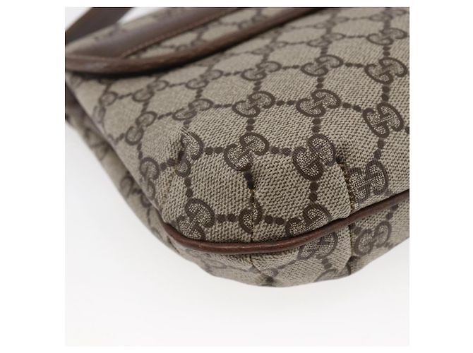 Borsa a spalla Gucci GG Canvas Web Sherry Line in pelle PVC beige e verde Auth BA6766 Rosso - vista 14