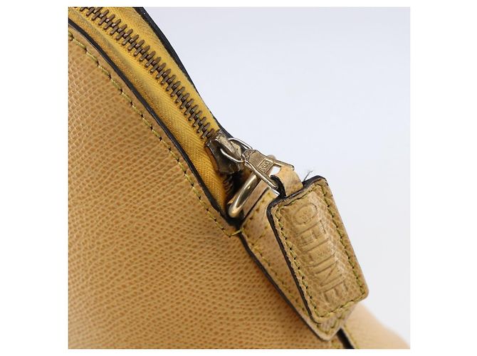 Céline Borsa a Mano CELINE in Pelle 2 in 1 Oro Giallo Auth bs29816 D'oro - vista 10