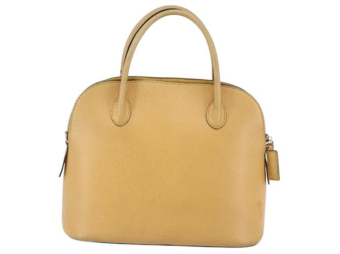 Céline Borsa a Mano CELINE in Pelle 2 in 1 Oro Giallo Auth bs29816 D'oro - vista 2