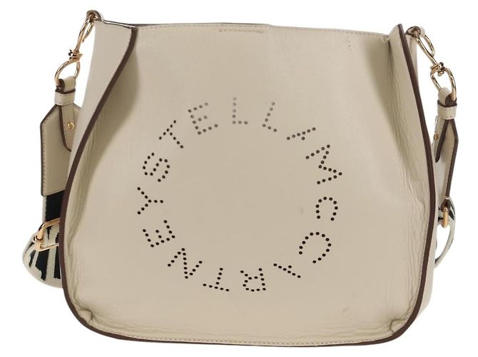 Autre Marque Borsa a Spalla Stella MacCartney in Pelle Beige Oro Auth BA7552 D'oro - vista 12