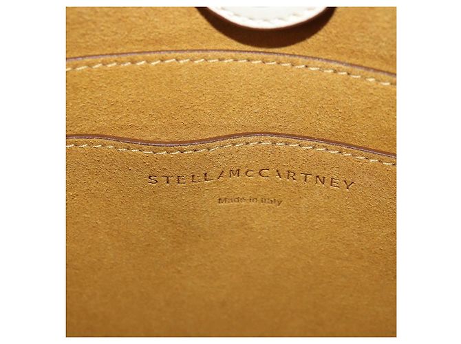 Autre Marque Borsa a Spalla Stella MacCartney in Pelle Beige Oro Auth BA7552 D'oro - vista 16