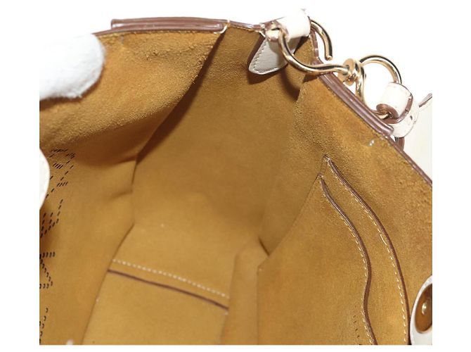 Autre Marque Borsa a Spalla Stella MacCartney in Pelle Beige Oro Auth BA7552 D'oro - vista 17