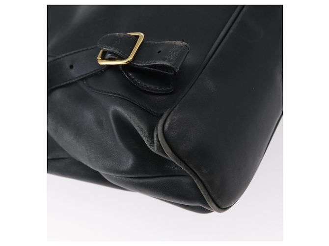 Zaino in pelle Gucci Bamboo blu navy oro 003 2058 0016 Auth 152368 - vista 19