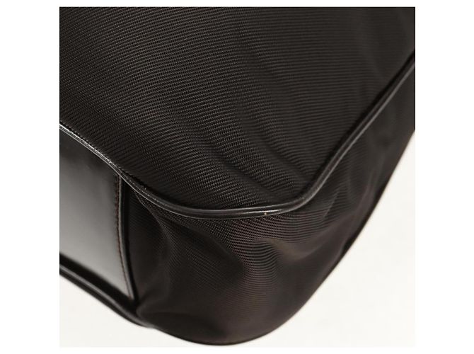 Borsa a mano in nylon Gucci Bamboo 2way marrone argento 001 1577 Auth ep11538 - vista 16