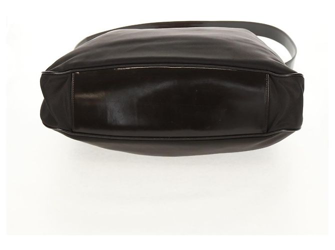 Borsa a mano in nylon Gucci Bamboo 2way marrone argento 001 1577 Auth ep11538 - vista 5