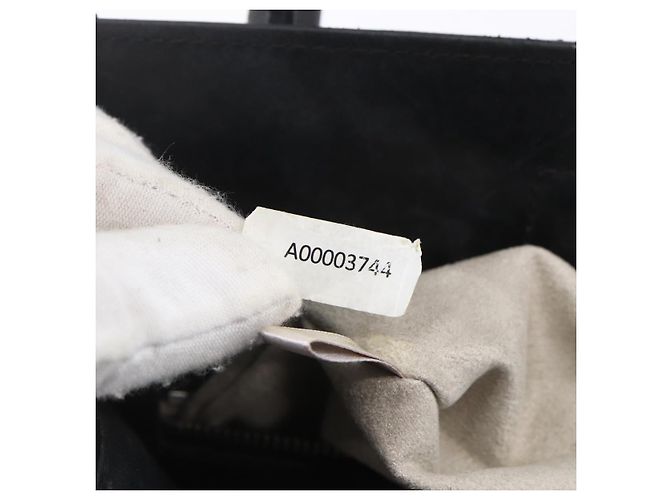 Borsa a mano in pelle nera con borchie Jimmy Choo Auth 149751 Nero Argento - vista 12