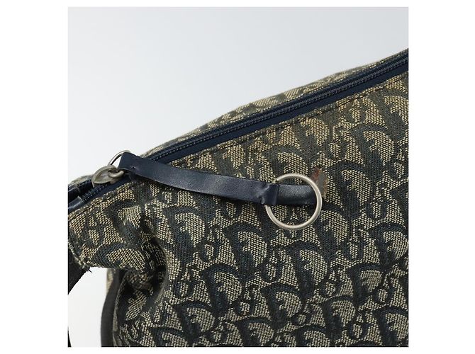 Borsa a Spalla in Tela Trotter Christian Dior Blu Auth 152007 Blu navy - vista 10