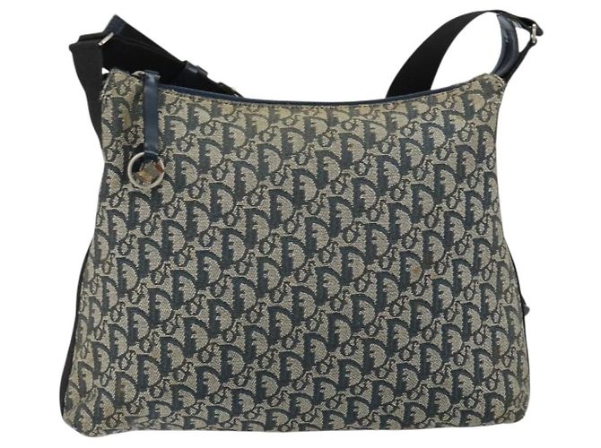 Borsa a Spalla in Tela Trotter Christian Dior Blu Auth 152007 Blu navy - vista 13