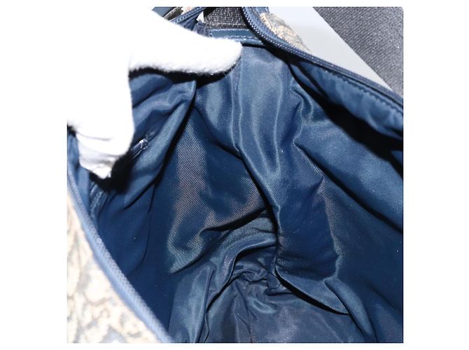 Borsa a Spalla in Tela Trotter Christian Dior Blu Auth 152007 Blu navy - vista 19