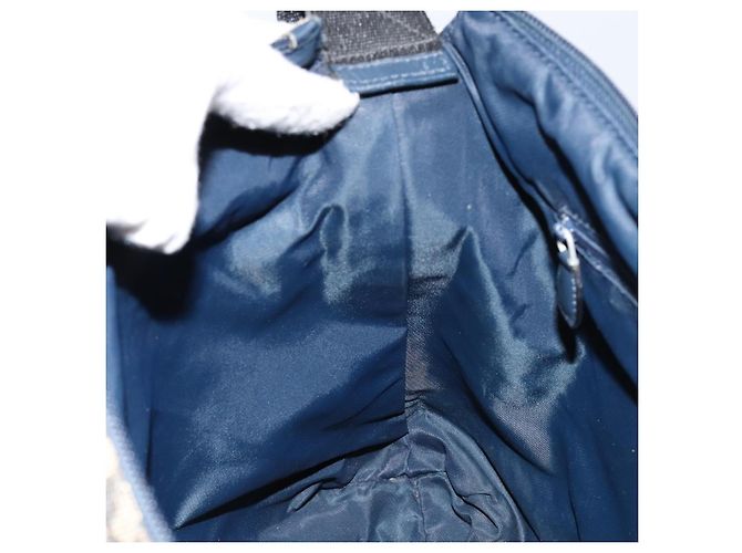 Borsa a Spalla in Tela Trotter Christian Dior Blu Auth 152007 Blu navy - vista 20