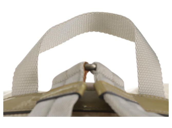 PRADA Rucksack aus Nylon Weiß Silber Authentisch 149274 - Ansicht 16