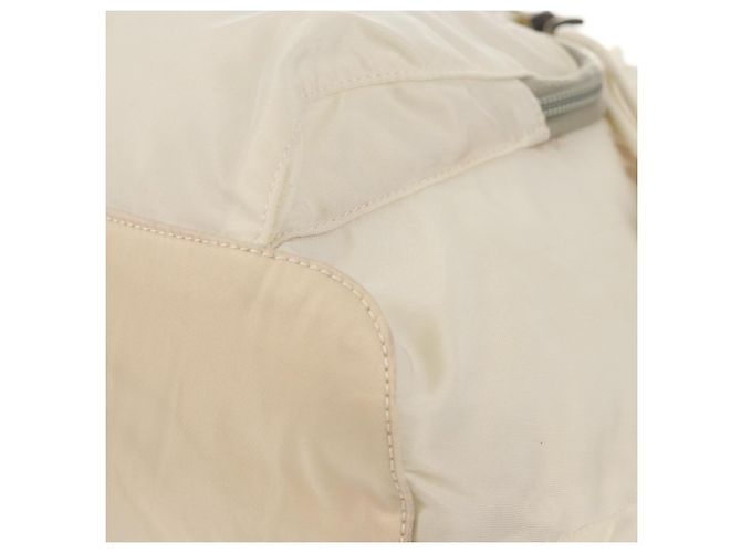 PRADA Rucksack aus Nylon Weiß Silber Authentisch 149274 - Ansicht 21